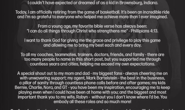 开云体育-戈登·海沃德宣布退役，14载NBA生涯有荣誉更多遗憾